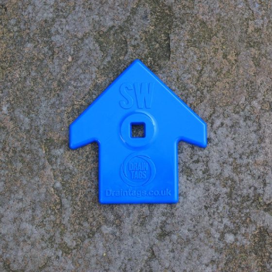 Blue Surface Water (SW) Drain Tags
